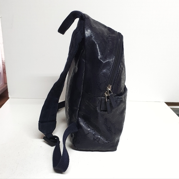 Gucci Monogram Classic Backpack Dark Navy Blue - Picture 4 of 16